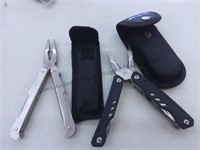 2 multi tools with sheaths