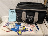 UMWA 2000 Convention Souvenir Bag w/ Stickers, Etc