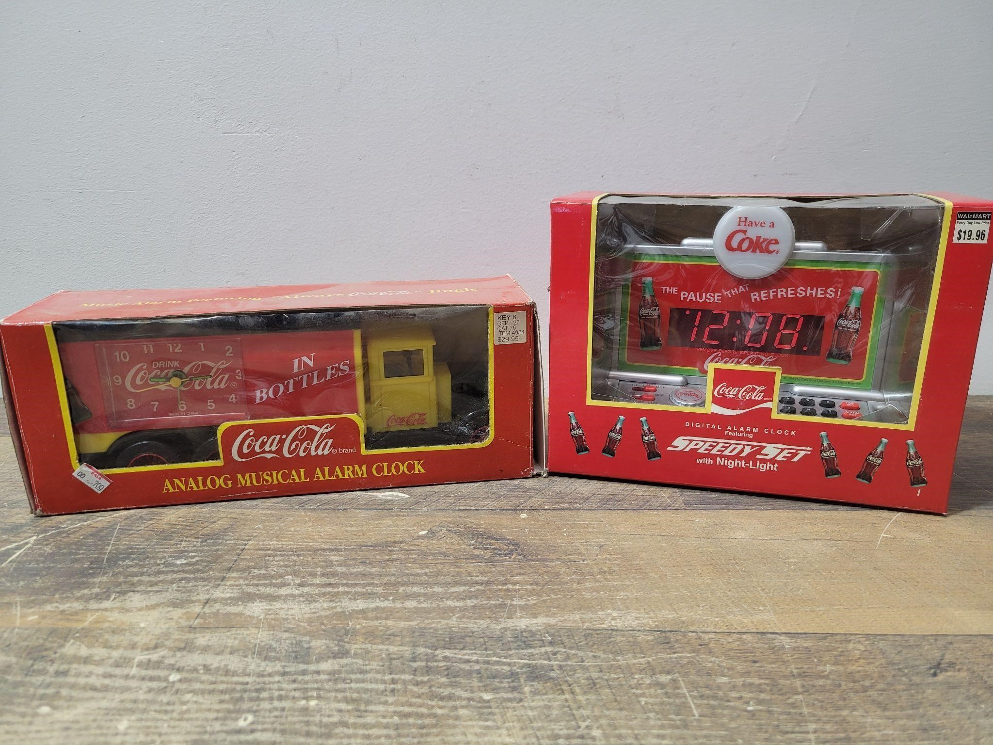 Coca-Cola Alarm and Digital Clock.