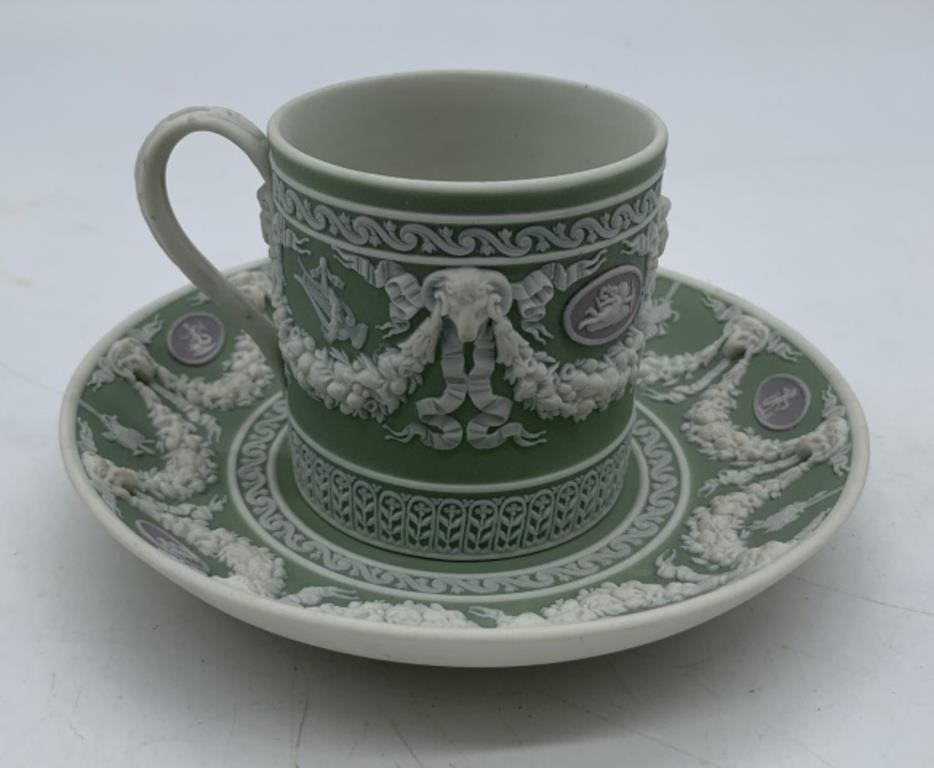 Wedgewood Jasperware cup and saucer