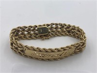 Bracelet Marked 14K w/ Sandi Nameplate