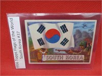 1956 Topps Flags of the World South Korea Card