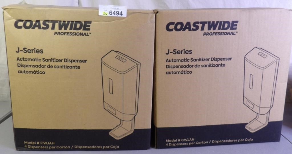 2 Boxes Coastwide J Series Automatic Dispenser