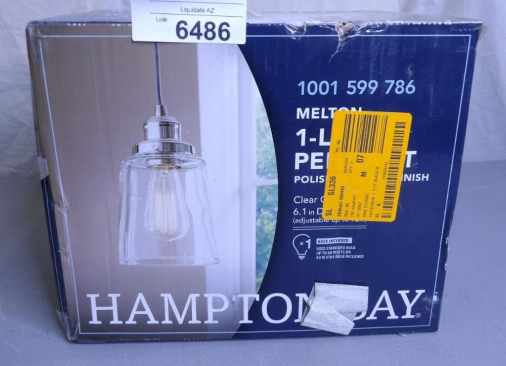 Hampton Bay 1 Light Pendant