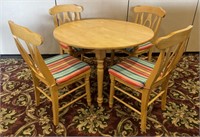 Blonde Drop Leaf Dining Table w/ Chairs