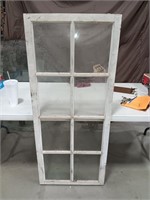 Wooden frame glass window 2x24x57

2 wooden