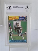 1987 Topps Steve Largent RB BCCG Mint 9