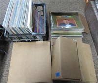 (4) Boxes of Vinyl records that include Pat Boone,