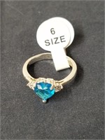 Size 6 heart ring stamped 925