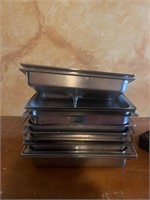 Lot of chafing dish lids