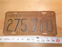 1935  INDIANA LICENSE PLATE
