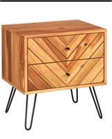 Alexandria 2 drawer nightstand