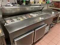 S/S Refrigerated Pizza & Food Preparation Bench