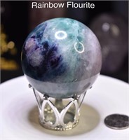 Rainbow Flourite Sphere