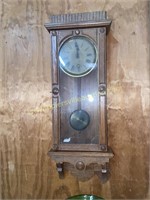 Oak wall clock