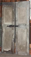 14 Antique paneled shutters: (6) 18" x 64"  and