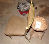 bar stool and chair