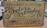 THE PETERS CARTRIDGE CO. WOOD CRATE