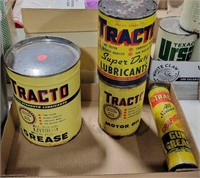 FLAT OF TRACTO TIN CANS
