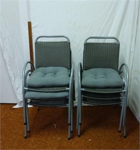 (6) Patio Chairs w/ Seat Cushions