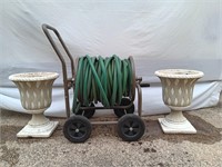 Garden Hose Cart, Hose, Pedestal Planters