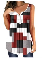2XL Tops for Women Casual Pullover Tank Tops Print