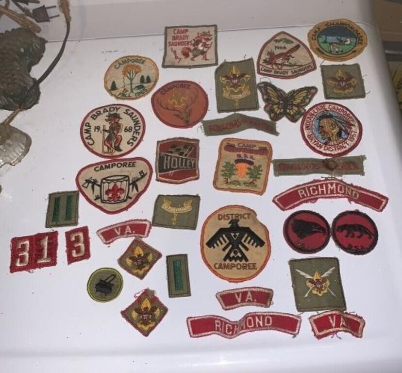 Vtg Boy Scout Patches – Richmond VA, 1960s Camp