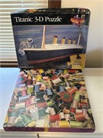 Titanic 3-D puzzle/jigsaw puzzle