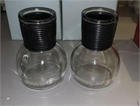(2) Vintage Glass Hotties Jeannette Glass Co