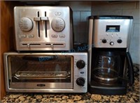 Toaster, toaster oven and coffee pot