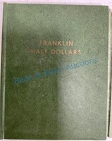 Franklin half dollar collection book 33 pieces
