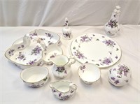 Victorian Violets by hammerslay dinner plate,