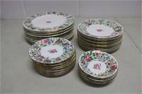 Staffordshire " Thousand Flowers"  12 Dinner Plate