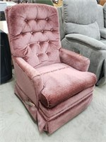 Vintage Pink Recliner Chair