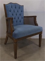 (AU)  Vintage Blue Upholstered Chair w/