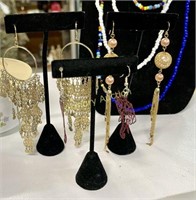 COSTUME JEWELRY EARRINGS - NOT DISPLAY