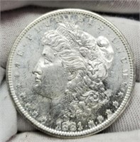 1881-S Morgan Silver Dollar Unc.