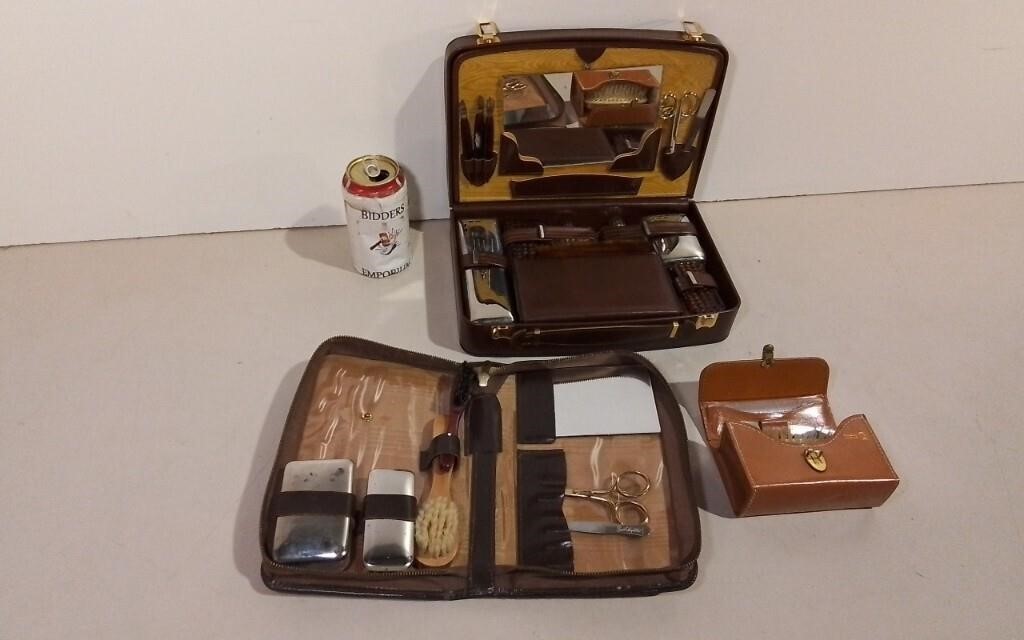 Three Travel Vanity Sets