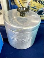 VINTAGE ALUMINUM GREASE POT