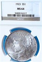 1923 Peace Dollar