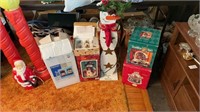 Winter decor lot- snowmen, electric snowing