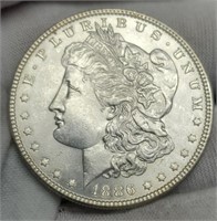 1886 Morgan Silver Dollar MS66 Near Perfect!