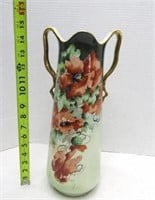 15" Tall Floral Vase - Signed
