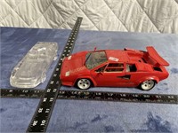 Die Cast Lamborghini & Glass Corvette