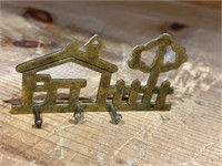 Little Brass Wall Mounted Key Holder