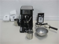 DeLonghi Coffee Machine W/Accessories Untested