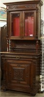 19th CENTURY FRENCH OAK BEAU DEUX CORPS CABINET