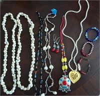 F - MIXED LOT OF COSTUME JEWELRY (S64)