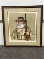 "MOUNTAIN MAN" COLOR LITHO, BRUCE, HAND SIGNED