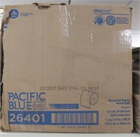 Box of pacific blue basic brown paper towel 1ply